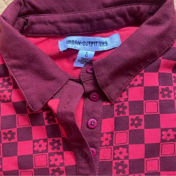 UO Hazel Printed Mini Dress in red combo - Picture 7 of 7